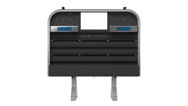 Chain Hanger Cab Rack - 68" H X 70" W, Long Tray, With Window - Image 2